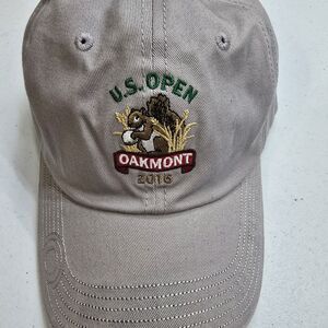 NWOT US Open 2016 Oakmont Baseball Hat Cap USGA Member Strapback Canvas Tan